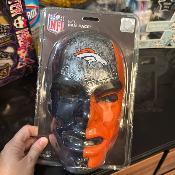 DENVER BRONCOS - NFL Franklin Fan Face Mask, One Size Fits All - Picture 1 of 4